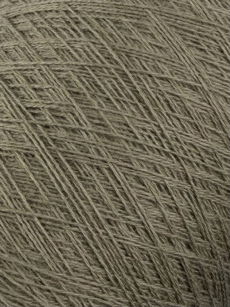 Biagioli Modesto Zermatt Nm 2/24 – Garn aus Lambswool, Viskose und Kaschmir col. Olivgrün Mélange